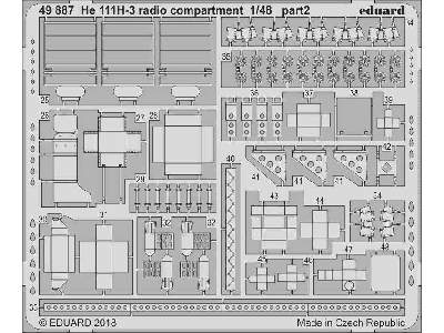 He 111H-3 radio compartment 1/48 - Icm - zdjęcie 2