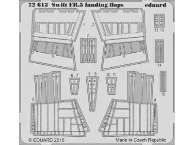 Swift FR.5 landing flaps 1/72 - Airfix - zdjęcie 1