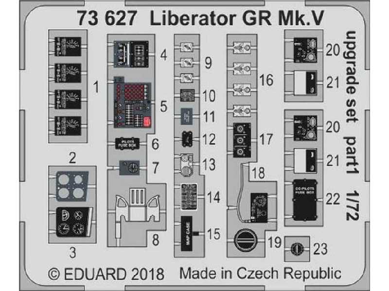 Liberator GR Mk. V upgrade set 1/72 - Eduard - zdjęcie 1