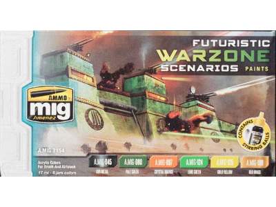 A.Mig 7154 Futuristic Warzone Scenarios Color Set - zdjęcie 1