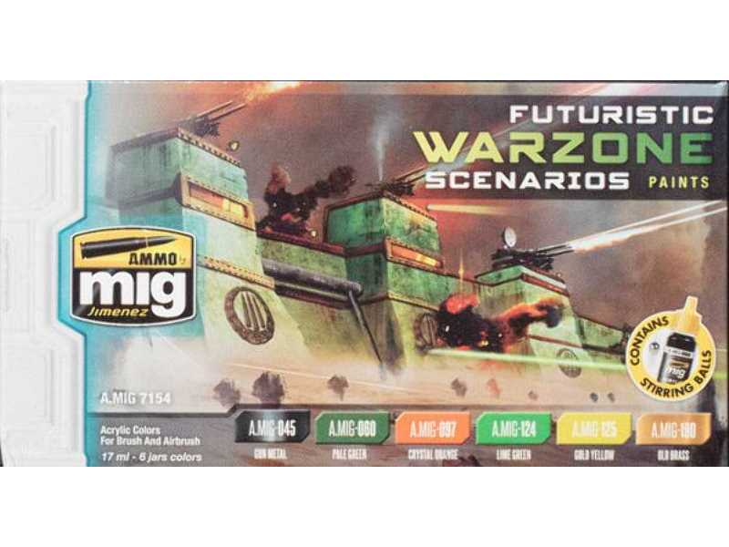 A.Mig 7154 Futuristic Warzone Scenarios Color Set - zdjęcie 1 A.Mig 7154 Futuristic Warzone Scenarios Color Set - zdjęcie 1