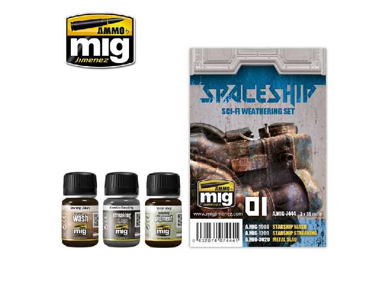 A.Mig 7444 Spaceship Sci-fi Weathering Set - zdjęcie 1 A.Mig 7444 Spaceship Sci-fi Weathering Set - zdjęcie 1