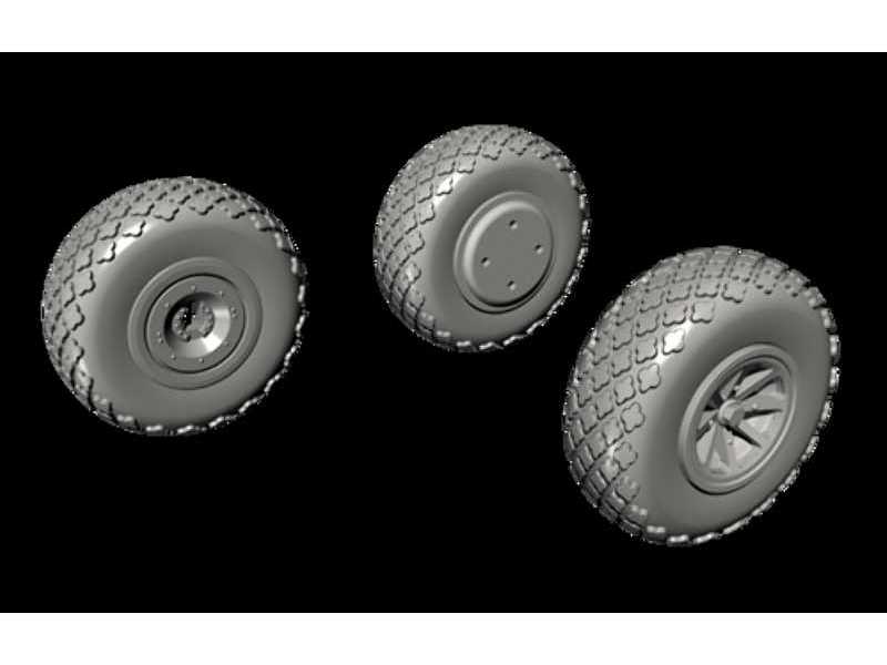 P-40 Wheels - Cross Tread For Special Hobby Kit - zdjęcie 1