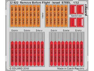Remove Before Flight - Israel STEEL 1/32 - zdjęcie 1