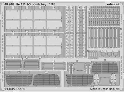 He 111H-3 bomb bay 1/48 - Icm - zdjęcie 1