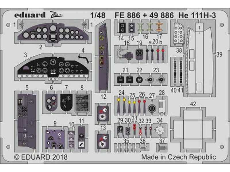 He 111H-3 nose interior 1/48 - Icm - zdjęcie 1