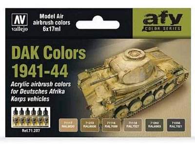 Zestaw farb Model Air Afrika Korps 1941-1944 - 6 szt. - zdjęcie 1