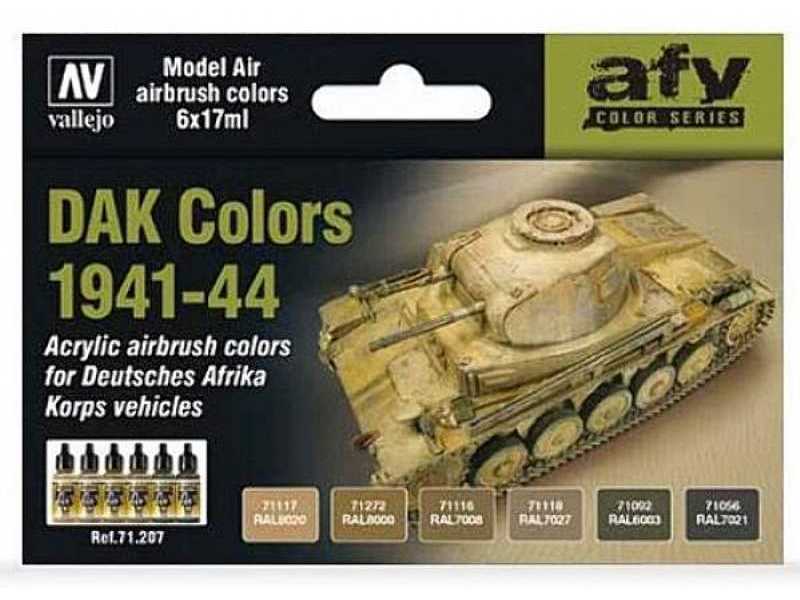 Zestaw farb Model Air Afrika Korps 1941-1944 - 6 szt. - zdjęcie 1 Zestaw farb Model Air Afrika Korps 1941-1944 - 6 szt. - zdjęcie 1