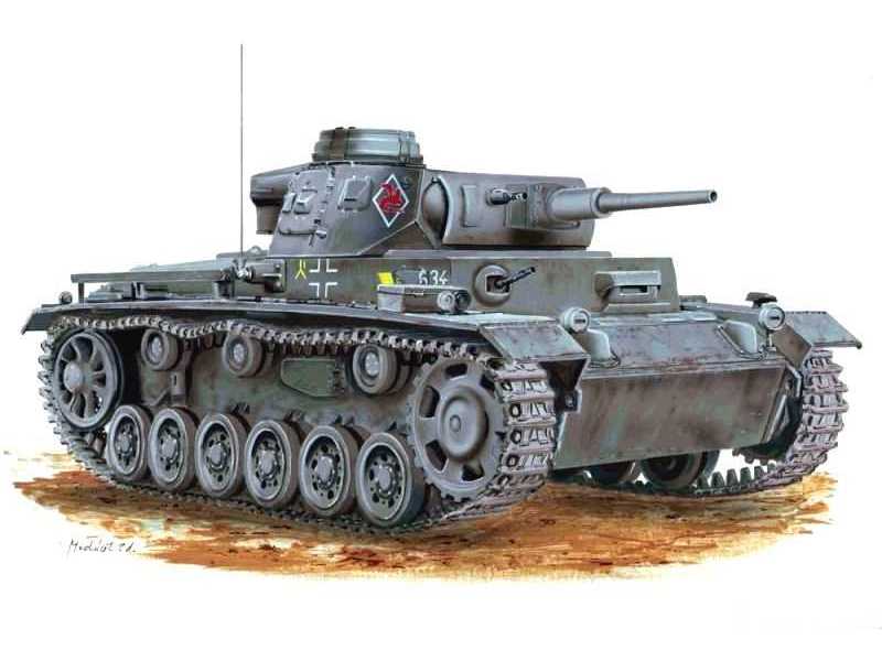 Pz.Kpfw. III Ausf. J (L42) - wczesna produkcja - zdjęcie 1 Pz.Kpfw. III Ausf. J (L42) - wczesna produkcja - zdjęcie 1