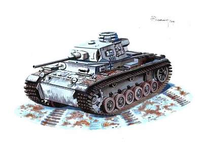 Pz.Kpfw. III Ausf. J (L60) Winterketten - wczesna produkcja - zdjęcie 2