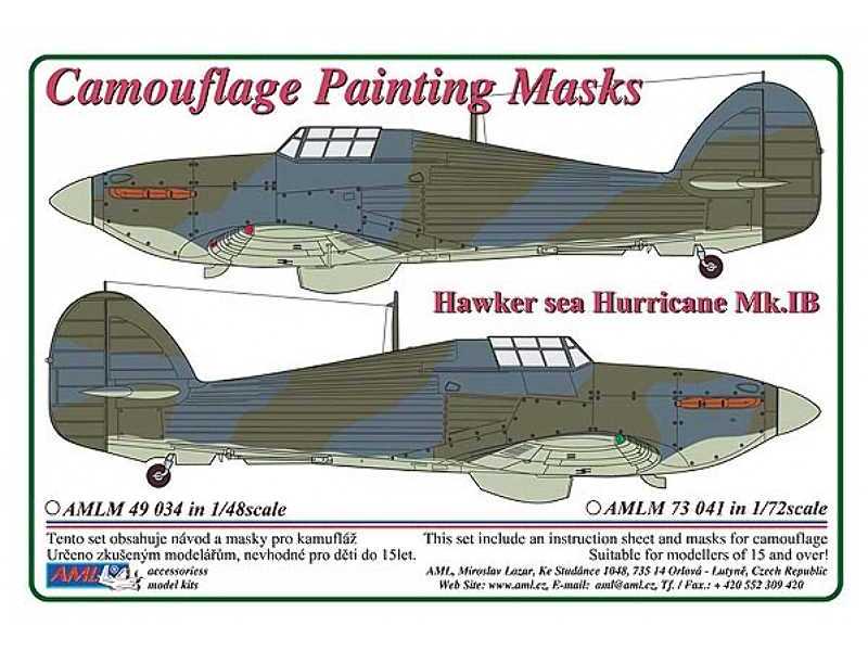 Maska Hawker Sea Hurricane Mk.Ib - zdjęcie 1 Maska Hawker Sea Hurricane Mk.Ib - zdjęcie 1