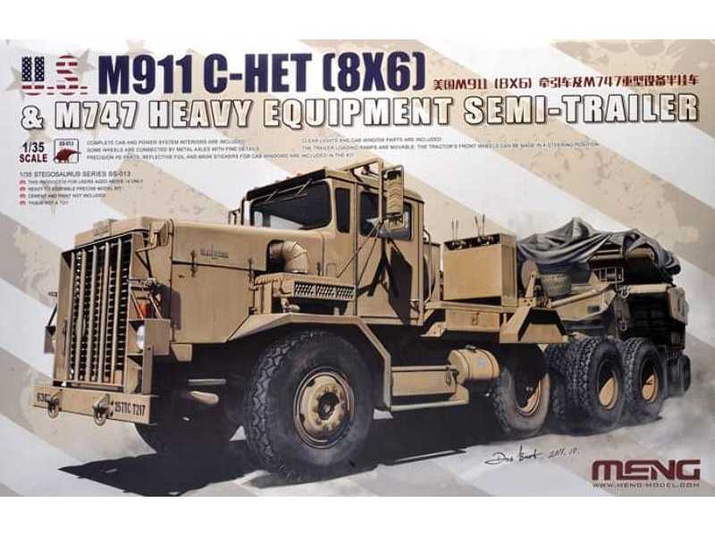 M911 Oshkosh C-HET naczepą lawetą M747  - zdjęcie 1