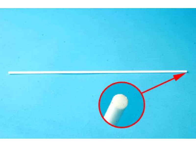 Belka (pręt) plastikowa 3 mm (okrągła) - 10 sztuk - zdjęcie 1 Belka (pręt) plastikowa 3 mm (okrągła) - 10 sztuk - zdjęcie 1
