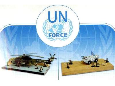 UN Force - 2 modele + figurki  - zestaw podarunkowy - zdjęcie 2