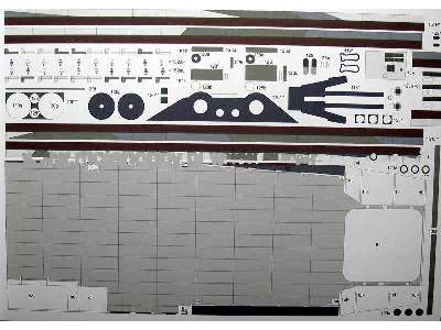 Amerykański Lotniskowiec USS Ticonderoga, Model + Wręgi - zdjęcie 37