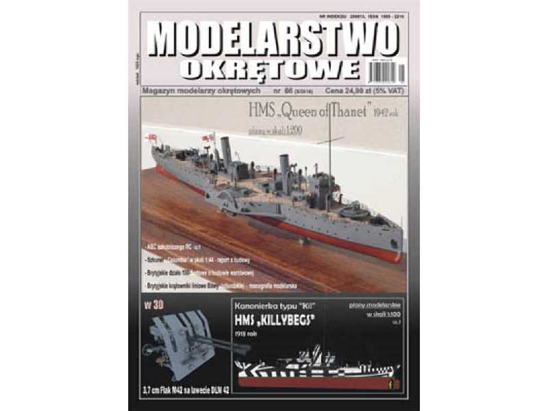 Modelarstwo Okrętowe Nr.66   Brytyjska Kanonierka (Sloop) Typu K - zdjęcie 1