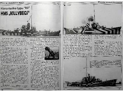 Modelarstwo Okrętowe Nr.66   Brytyjska Kanonierka (Sloop) Typu K - zdjęcie 6