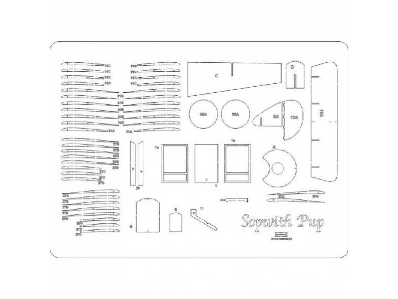 Sopwith Pup - Szkielet - zdjęcie 1