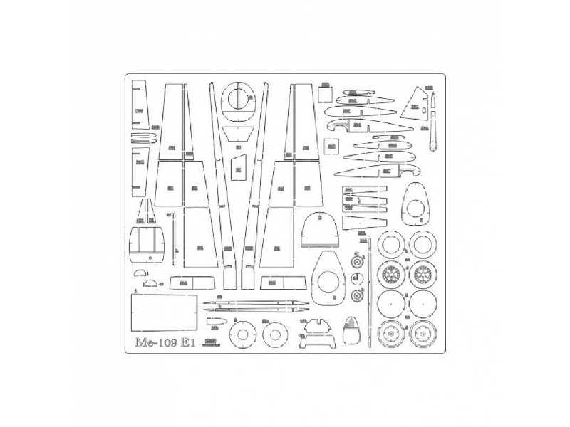 Messerschmitt Bf-109 T1 - Szkielet - zdjęcie 1