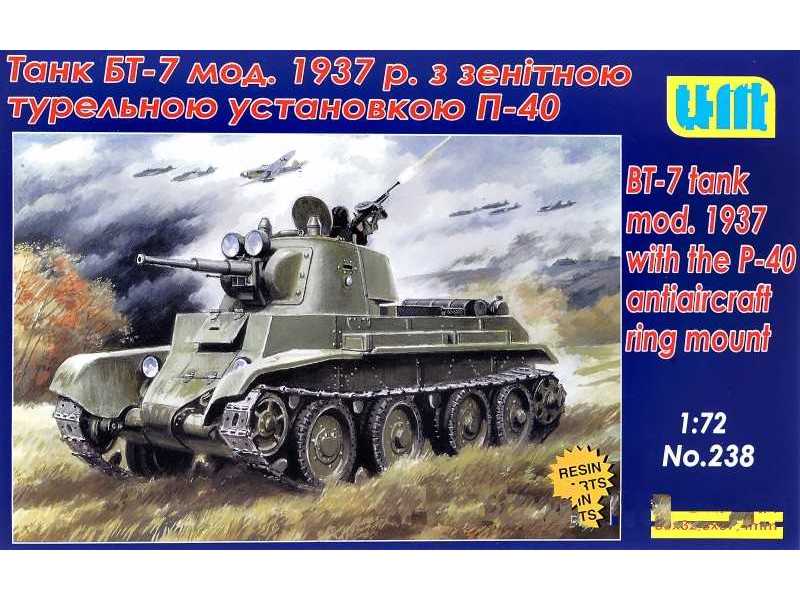 BT-7 tank mod. 1937 with the P-40 antiaircraft ring mount - zdjęcie 1 BT-7 tank mod. 1937 with the P-40 antiaircraft ring mount - zdjęcie 1