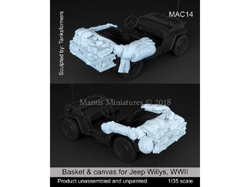 Baskets & Canvas For Jeep Willys, WWii - zdjęcie 1 Baskets & Canvas For Jeep Willys, WWii - zdjęcie 1