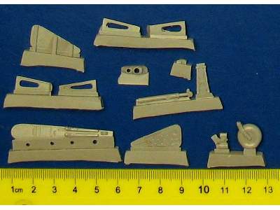 Focke-wulf Fw 190 D-9 Tail Wheel For Hasegawa Kits, 7 Resin Part - zdjęcie 3