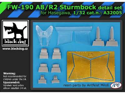 Focke-wulf Fw-190 A8r2 Sturmbock For Hasegawa - zdjęcie 3