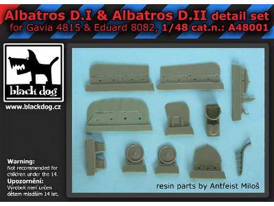 Albatros D.I & D.Ii Detail Set For Gavia 4815 & Eduard 8082 - zdjęcie 2