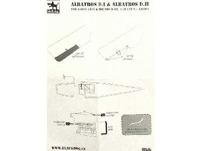 Albatros D.I & D.Ii Detail Set For Gavia 4815 & Eduard 8082 - zdjęcie 4