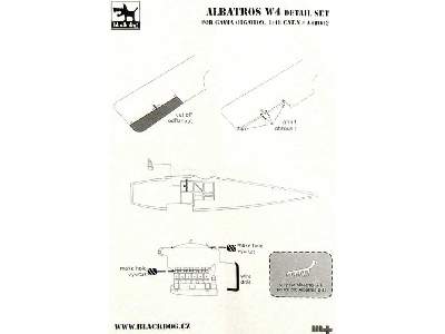 Albatros W4 Detail Set For Gavia 016/0109, 14 Resin Parts - zdjęcie 3