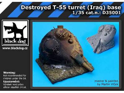 Destroyed T55 Turret Iraq Base - zdjęcie 5