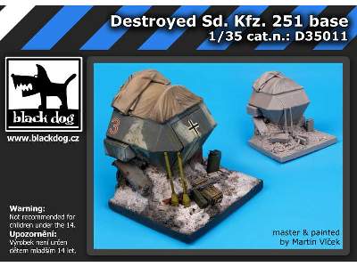 Destroyed Sd.Kfz.251 Base - zdjęcie 5