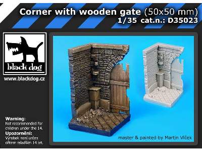 Corner With Wooden Gate (50x50 mm) - zdjęcie 5