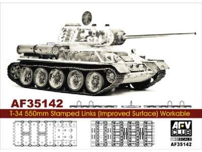 Soviet T-34 550mm Stamped Links (Improved Surface) Workable - zdjęcie 1