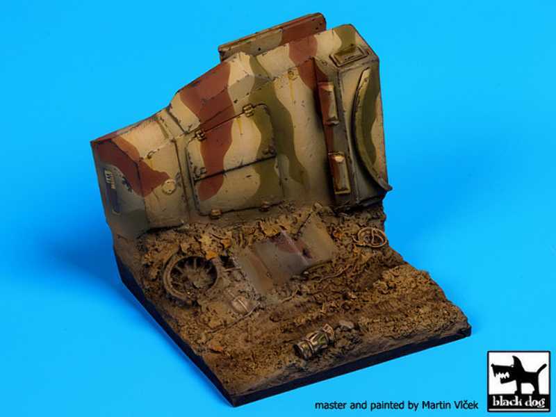 Destroyed Sd Kfz 250 Base - zdjęcie 1 Destroyed Sd Kfz 250 Base - zdjęcie 1