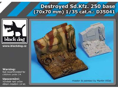 Destroyed Sd Kfz 250 Base - zdjęcie 5