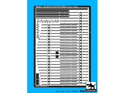 Iron Gate With Fence (16 cm Long) - zdjęcie 1