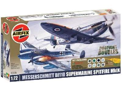 Zestaw Messerschmitt Me110 & Spitfire MkIX - zdjęcie 1