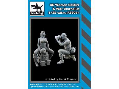US Woman Soldier -war Journalist - zdjęcie 2