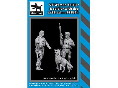 US Woman + Soldier With Dog - zdjęcie 2