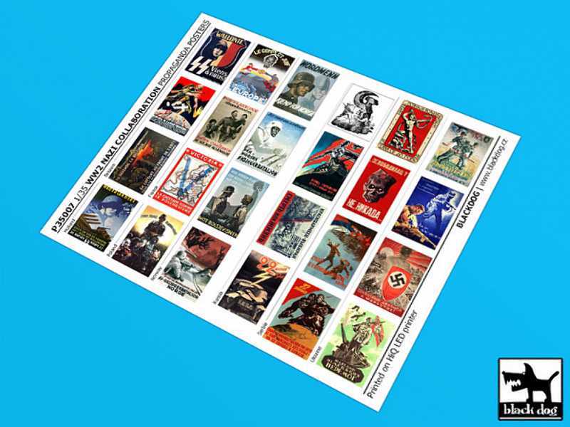 WW Ii Nazi Collaboration Propaganda Posters (24 Posters) - zdjęcie 1 WW Ii Nazi Collaboration Propaganda Posters (24 Posters) - zdjęcie 1