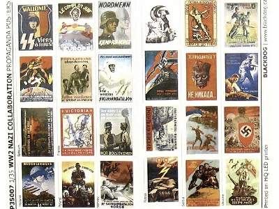 WW Ii Nazi Collaboration Propaganda Posters (24 Posters) - zdjęcie 3