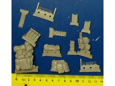 Semovente M40-75/18 Accessories Set For Tamiya Kit, 17 Resin Par - zdjęcie 7