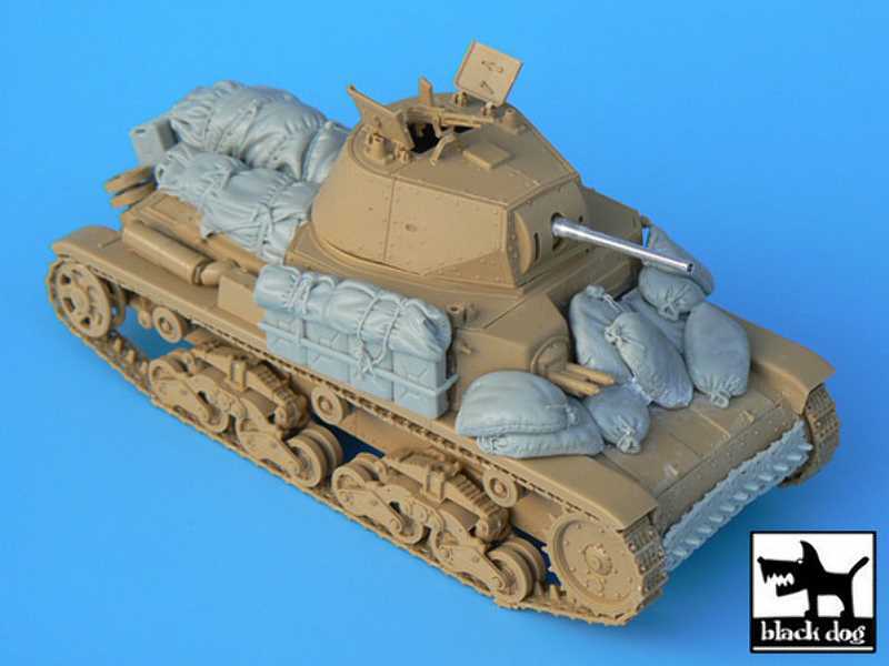 Carro Armato Accessories Set For Tamiya Kit, 18 Resin Parts - zdjęcie 1