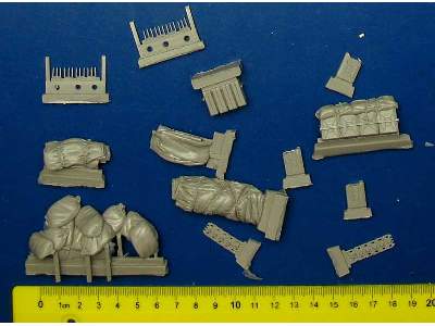 Carro Armato Accessories Set For Tamiya Kit, 18 Resin Parts - zdjęcie 7