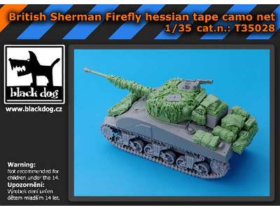 British Sherman Firefly Hessian Tape Camo Net For Dragon - zdjęcie 4