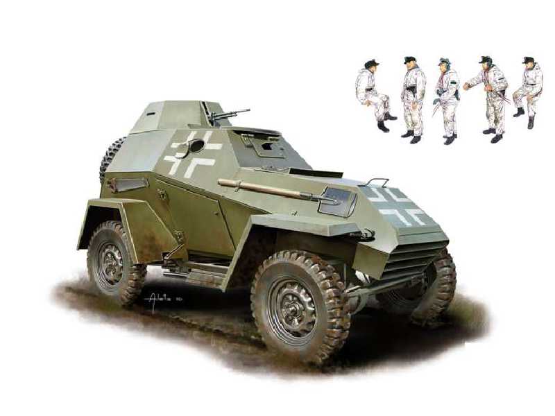 Panzerspahwagen BA-64(r) z załogą - zdjęcie 1 Panzerspahwagen BA-64(r) z załogą - zdjęcie 1