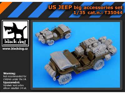 US Jeep Big Accessories Set For Tamiya - zdjęcie 4