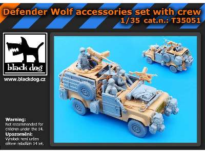 Defender Wolf Accessories Set With Crew For Hobby Boss - zdjęcie 4