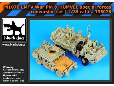M1078 Lmtv War Pig Plus Humvee Spec.F. For Trumpeter Plus Tamiya - zdjęcie 4